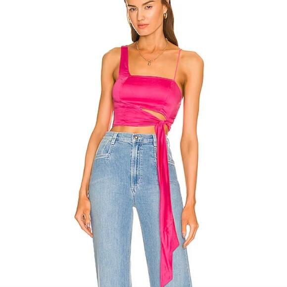 Free People Mila Top in Festival Fuschia - Picture 2 of 9